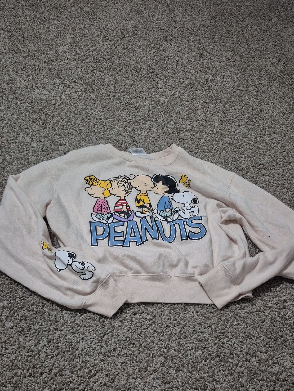 Kids Peanuts Graphic Sweatshirt - Cream